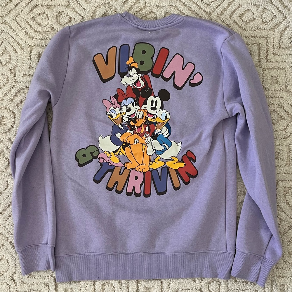 Disney friends purple sweatshirt